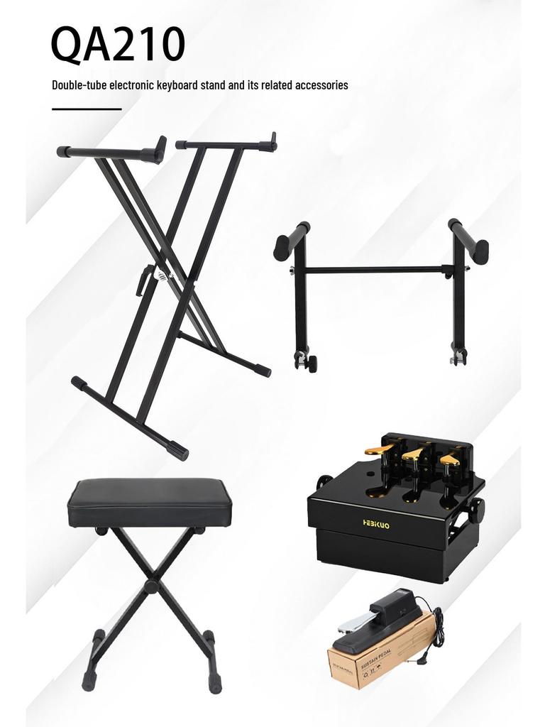 X-Type Double Tube Electronic Keyboard Stand - Premium Piano Stand for Export
