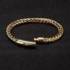 6MM Link Chain Bracelet For Men Stainless Steel Fashion Luxry Man Accessories Charm Punk Rock Style Biker Jewelry Gift Friends