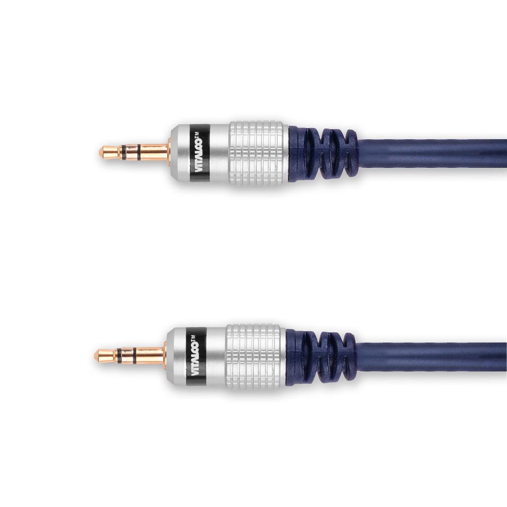 Adapter jack 3,5 stereo gniazdo - 2x jack 3,5 stereo wtyk vitalco