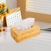 Bambus Tissue Box Abdeckung Tissue Spender Serviette Spender Box für Arbeitsplatte Badezimmer Büro Haushalt el
