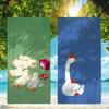 Cartoon Funny Big Goose Towel For Swim Yoga Gym Quick Drying Soft and Skin-friendly Beach Towels All-Season