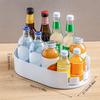 Kitchen Drinks Seasoning Storage Shelf Rotatable Fridge Storage Box Turntable Organizer for Home Cabinet Counter Bedroom Dining