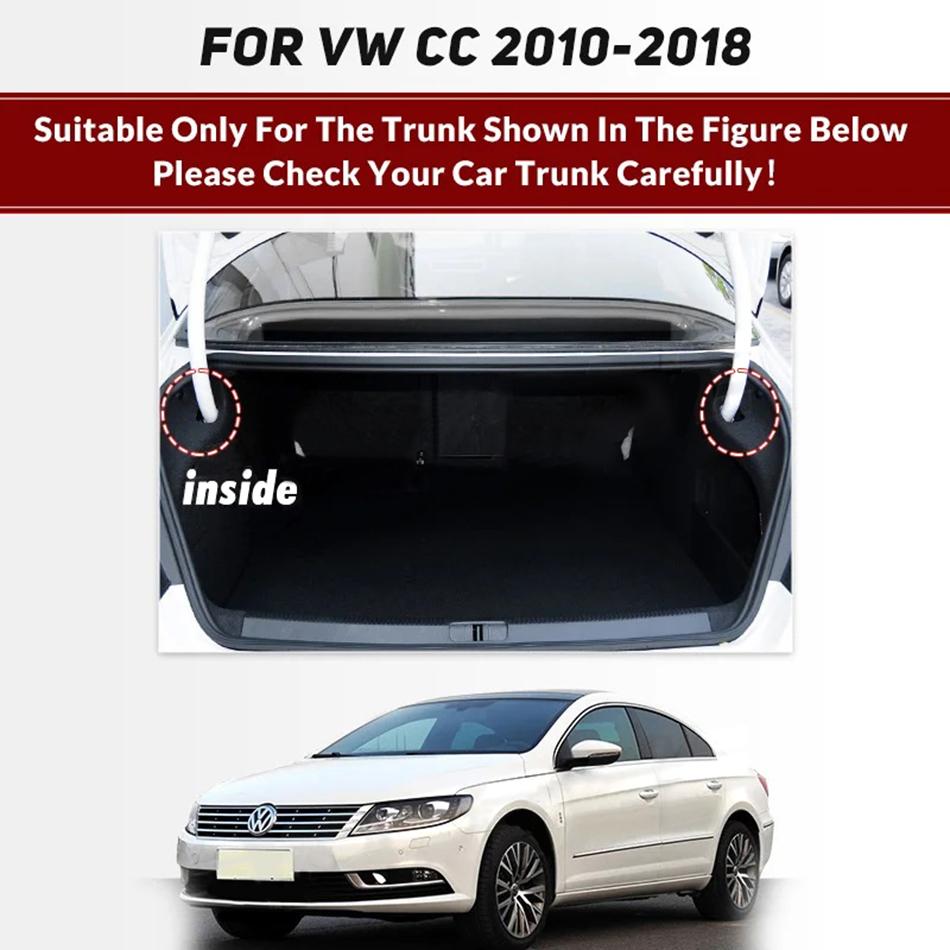 Full Coverage Trunk Mat For VOLKSWAGEN VW CC 2010-2018 17 16 15 14 13 12 11 Car Boot Cover Pad Interior Protector Accessories