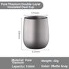 High Quality Lightweight Camping Titanium Tea Cup Portable Double-Wall Coffee Tea Mug Ti Tea Cup Hiking Tea Cup
