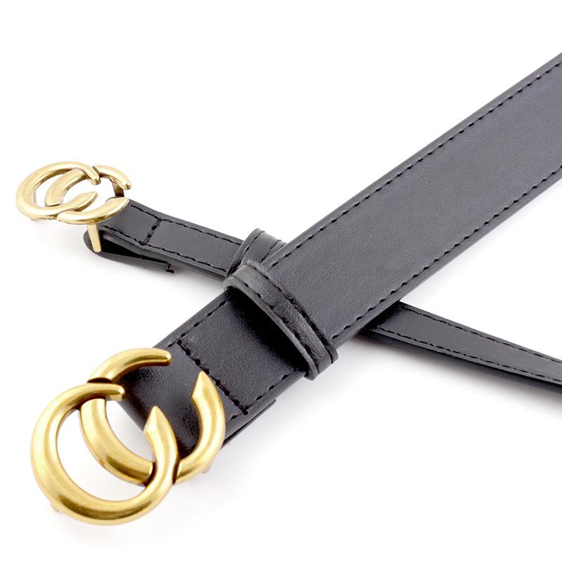 Vintage Double C Belt 1.8/2 8/3.3/3.8 Casual Decoration Ladies Boys Couple Jeans Belt