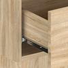Headboard with Nightstands Sonoma Oak Wood Based Panel