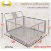 Zhongjing Folding Warehouse Cart with Mesh Fence