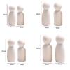 Male Female Blank Puppets Handmade Wooden Peg Doll Wedding Decoration Unpainted Figures Wood Crafts