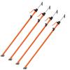 Cabinet Jack Support Pole, 4-Pack, 125-291 cm Steel Telescopic Quick Support Rod, Adjustable 3rd Hand System up to 90 kg Capacity for Installing