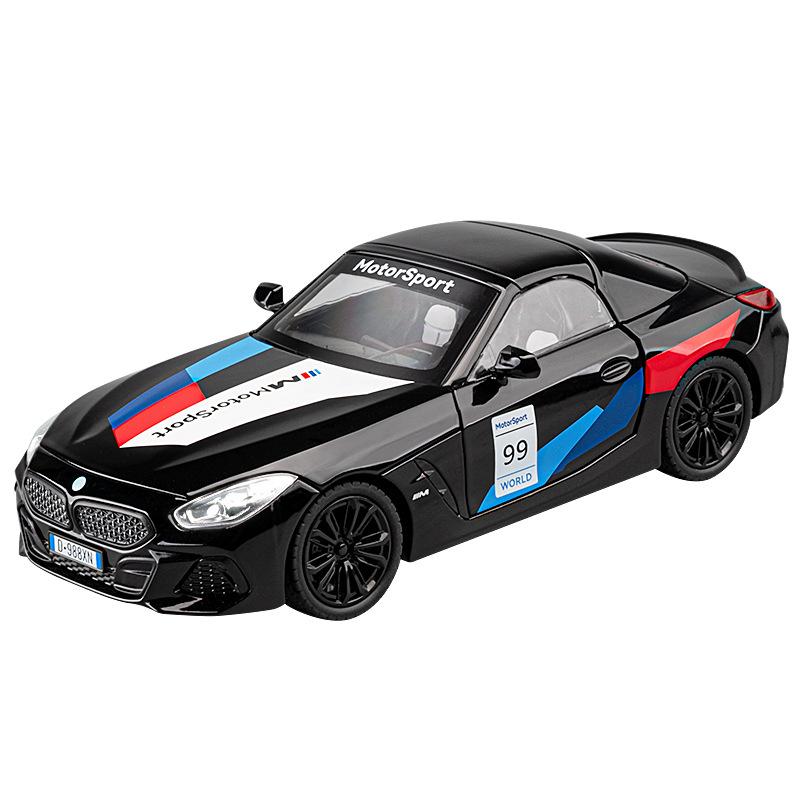 

1/22 BMW Z4 M40I Convertible Coupe Supercar Diecast Model Metal Car Collection Hobby Simulated Ornament Birthday Gift Boyfriend чёрный
