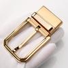 Men's Stainless Steel Double-Sided Rotating Pin Buckle for Perforated Belts