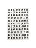 Nail 3d Art Stickers Latin Roman English Alphabet Letter Decals Decoration Tip