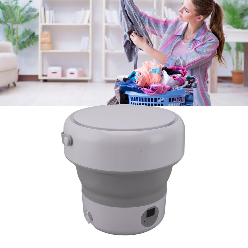 Portable Washing Machine 4.8L High Capacity Foldable Cleaning for Underwear Baby Clothes