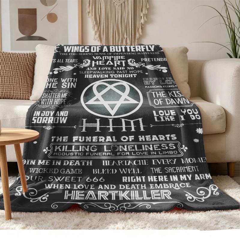 Him Soft and Comfortable Flannel Suitable for Sofas Living Rooms Outdoor Camping Travel and Also Makes a Great Anniversary Gif
