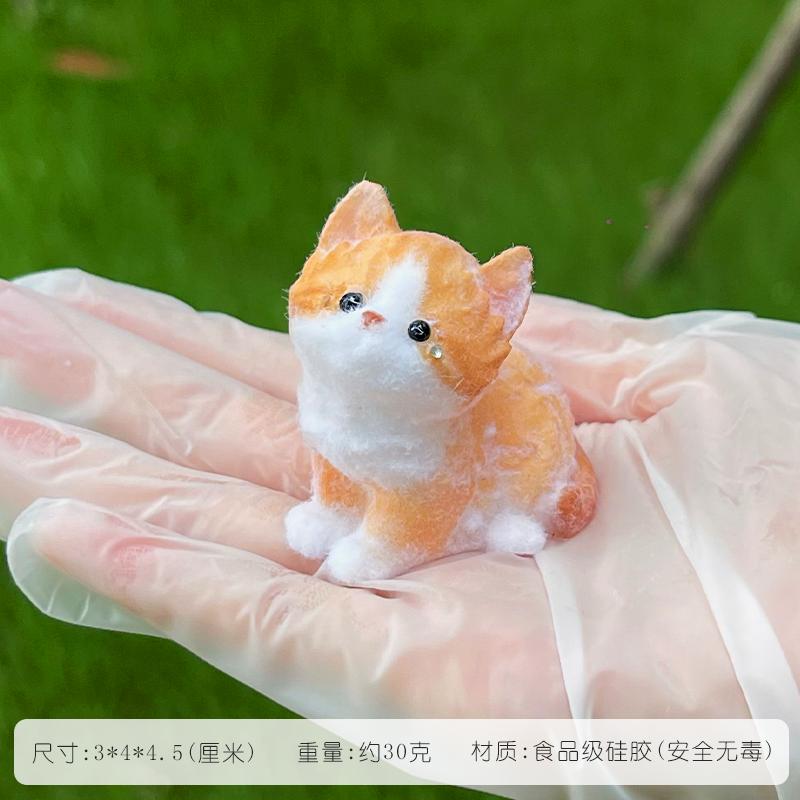 Handmade Silicone Cute Cat Kitten Super Soft Taba Squishy mochi stress relief squishy fidget toy Mini cat ornament