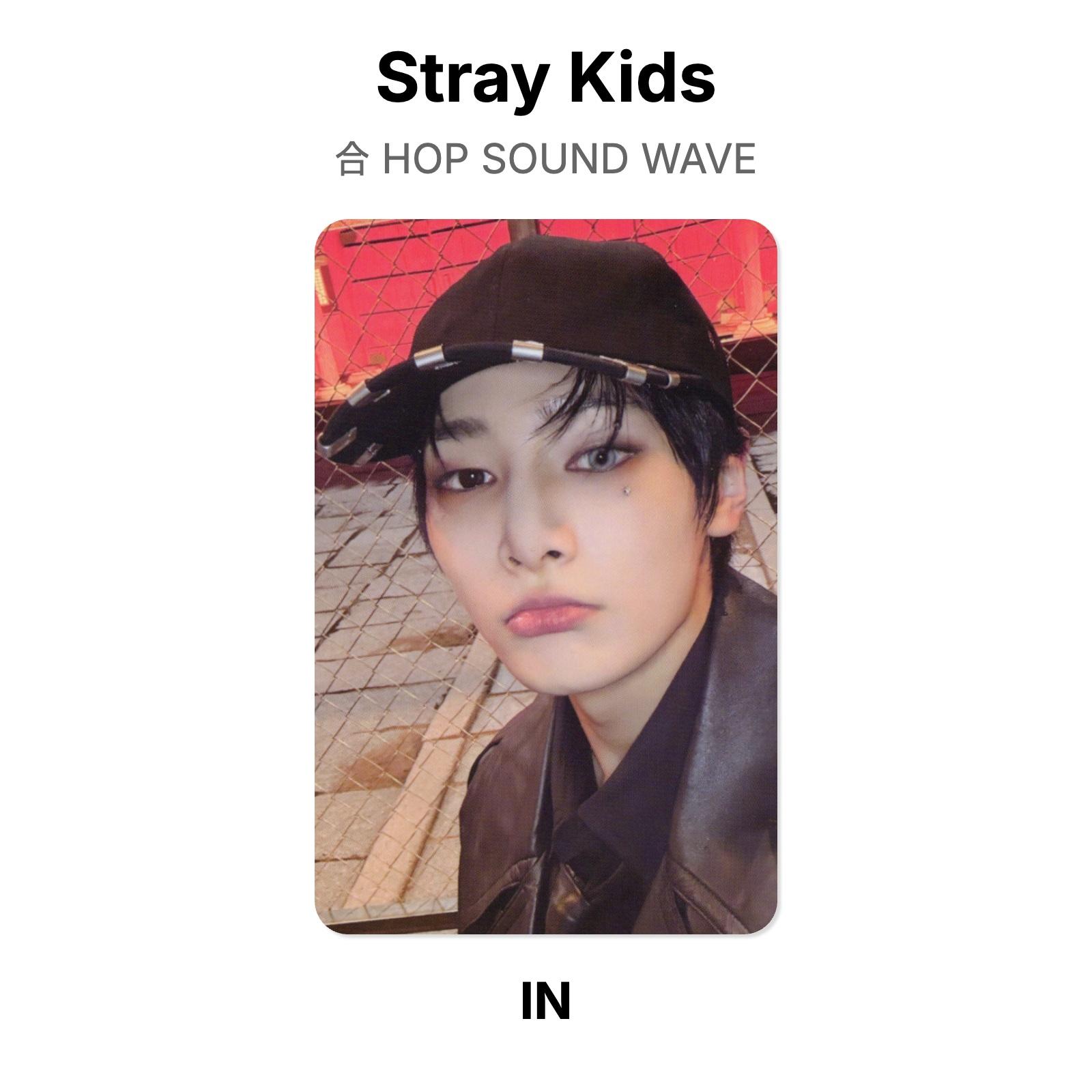 Stray Kids HOP SOUND WAVE Official Photocard I.N