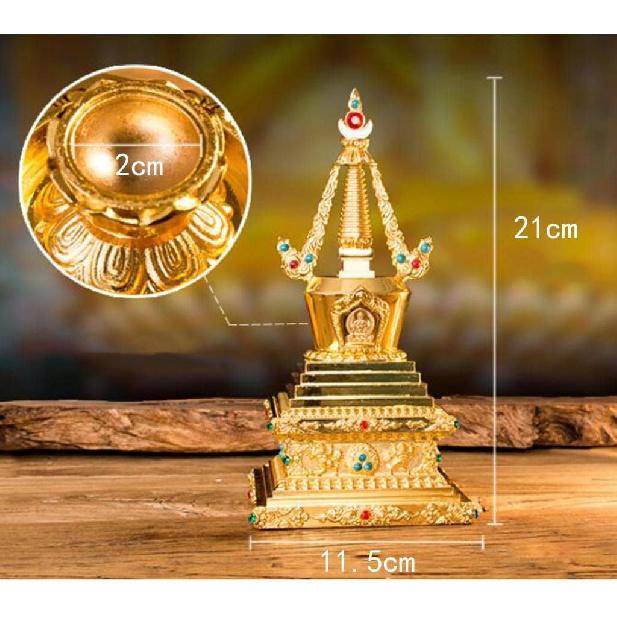 Tongina Buddha Stupa Pagode Statue Figur Zubehör Buddhistisch