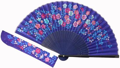 Kyosuke Folding Japanese Traditional Silk Folding Nadeshiko Fan, Goods, Fan, (Dianthus) K-131