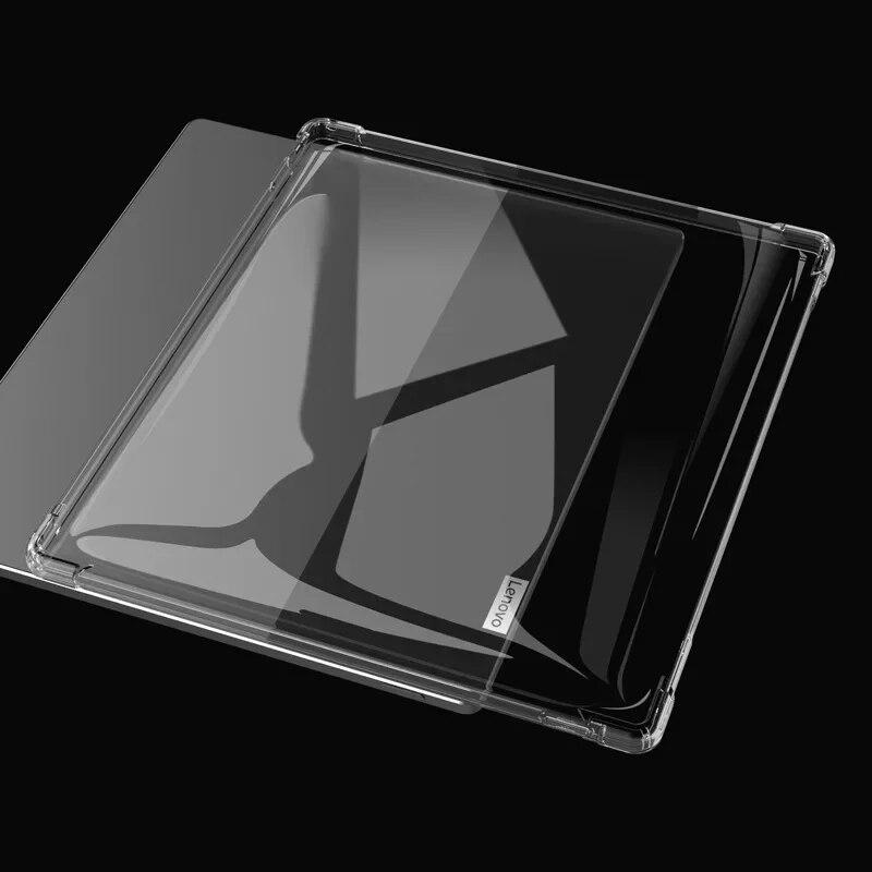 Para lenovo yoga papel 10.3 polegadas 2022 caso transparente airbags macio silicone tpu proteção à prova de choque
