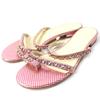 Great Mule COCO MarkMetal Dot Pattern Chain Flat Sandals Pink Women 35.5 Used