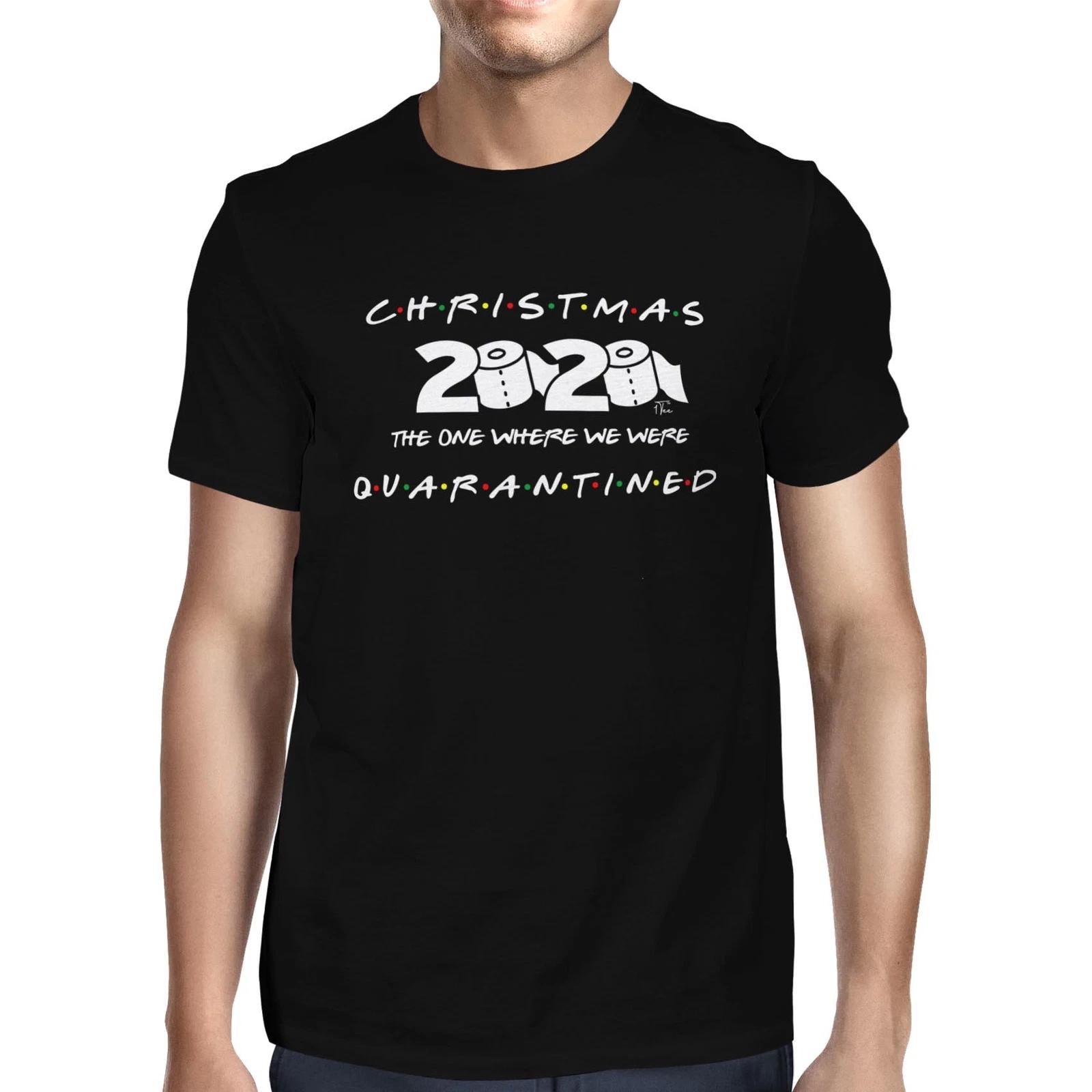 1Tee Mens Christmas 2020 Quarantined T-Shirt XXXL
