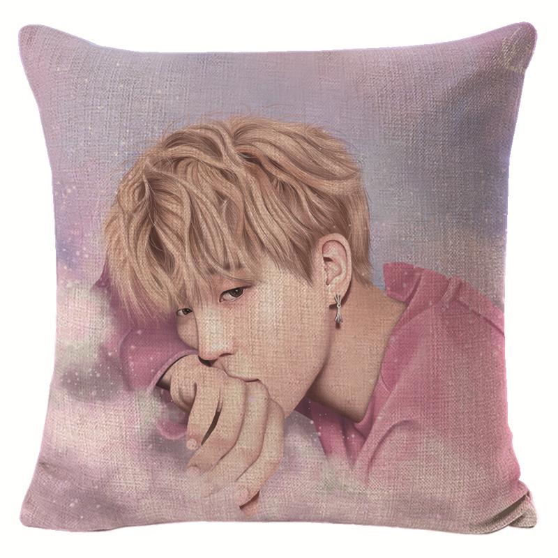

BTS Подарок для фанатов Диван Декоративная наволочка Подушка 45 * 45 pillow cover