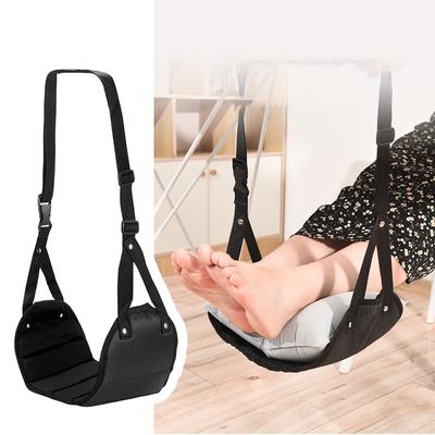 Car Travel Hammock Suspended Adjustable Leg Hammock Office Hammock with Airplane Footrest Outdoor Furniture