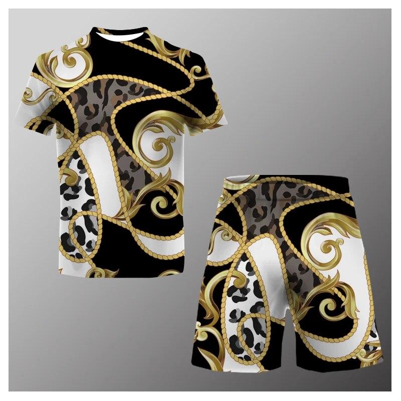 Letní pánské triko Dollar Souprava šortky Sportovní oblečení Neformální Móda Běžecký oblek Outdoorové oblečení Pánské streetwear