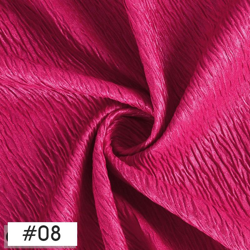 100x150cm Chic Wrinkled Design Fabric Crepe Texture Pleated Fabric For DIY Sewing Costume Car Curtain Background Decoration
