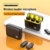 K6 Wireless Lavalier Microphone with Charging Case & Battery Display for Mobile Live Streaming and Noise Reduction