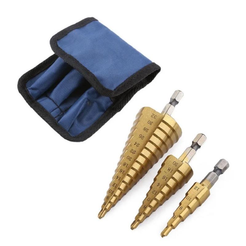 Titanbeschichtete Bohrer Aufreibwerkzeug Lochöffner Elektro-Schleiferbits Lagerstahl-Bohrer Sechskantschaft Pagodenbohrer