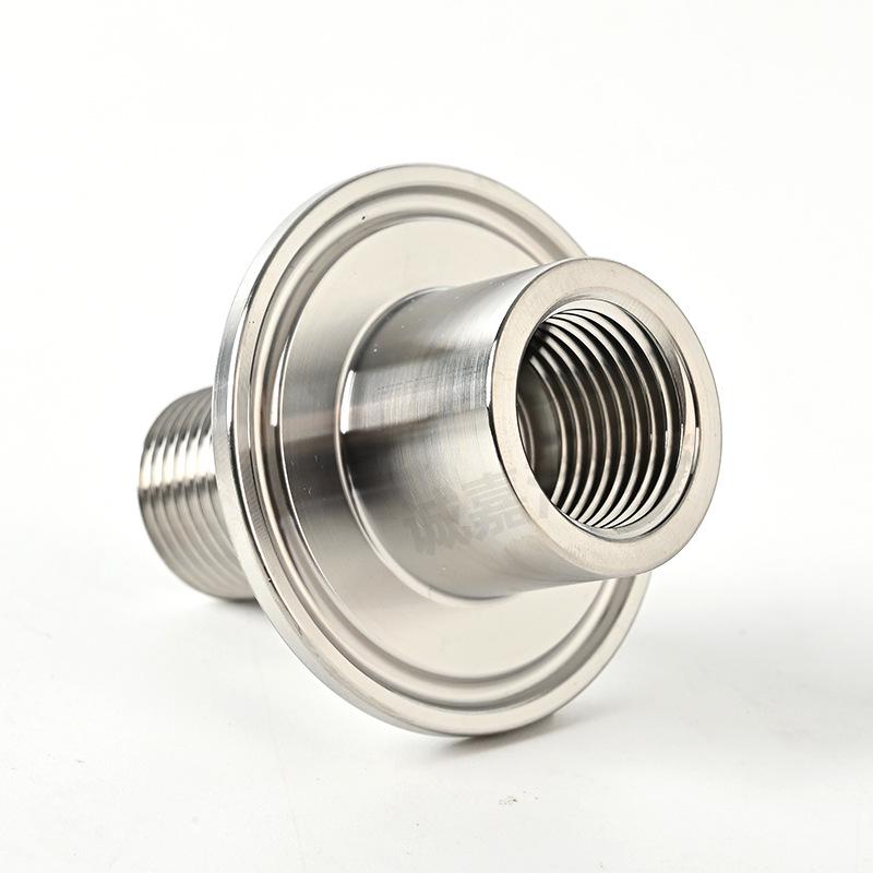 SS304 1.5" TC to 1/2" NPT Male/Female Quick Release Connector Clamp