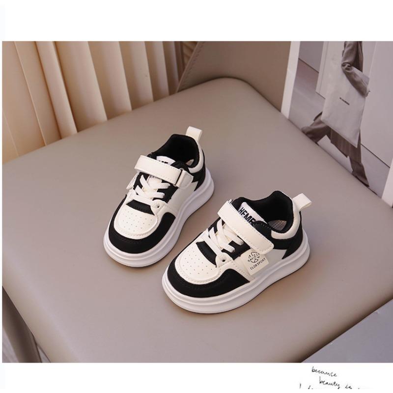 Girls Little White Shoes Spring and Autumn New Little Girl Breathable Children's Board Shoes Autumn Soft-soled Medium Children's Sports Shoes