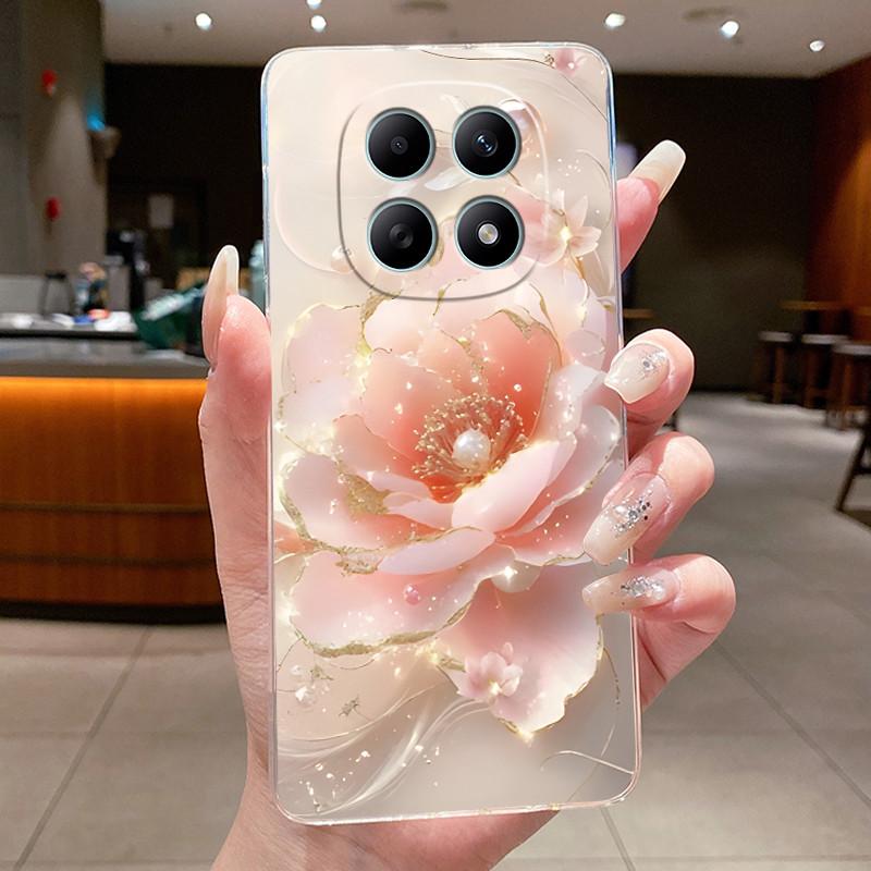 For Xiaomi Poco M8 Pro Casing Clear Luxury Fashion Butterfly Flowers Soft Silicone TPU Case For PocoM8 PocoM8Pro 5G Shell Cover
