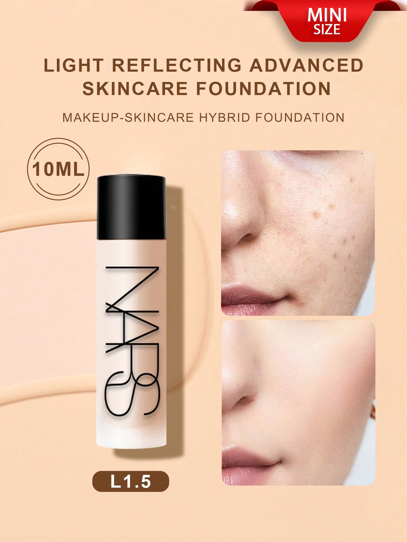 

NARS Light Reflecting Advanced Skincare Foundation - L1.5 10мл (Очень светлый с нейтральным подтоном) L1.5