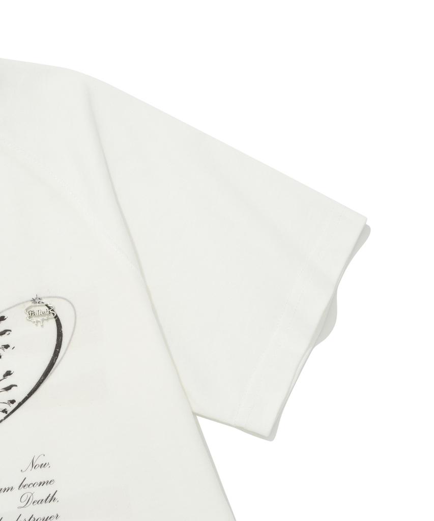 FALLETT Botanical Short Sleeve T-Shirt White