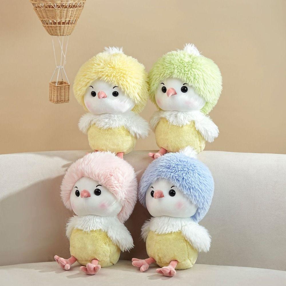 Stuffed Animals Chicken Plush Toy White/Yellow Rooster Plushies Chick Stuffed Doll  Room Decor