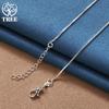 925 Sterling Silver 18 Inch Triangle Pendant Box Chain Necklace Jewelry