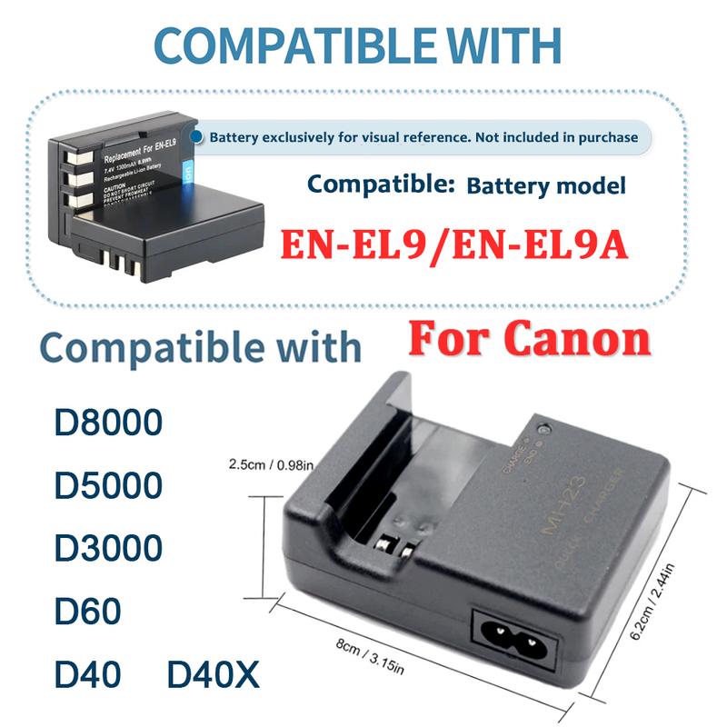 MH-23 MH23 Charger for Nikon EN-EL9 EN-EL9A L Battery D8000;D5000;D3000;D60;D40;D40X Camera MH23 ENEL9