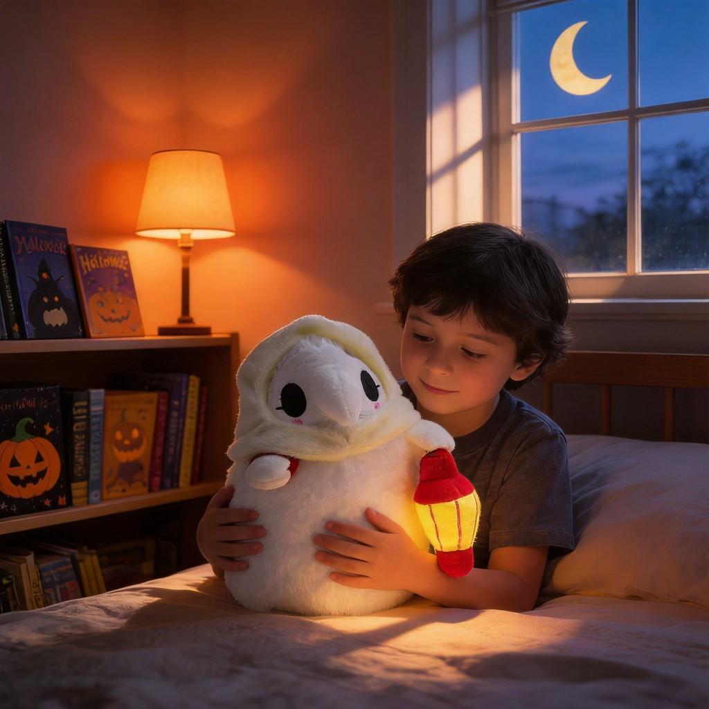 Peluche Medico della Peste Con Caratteristiche Luminescenti al Buio Per Decorazione di Halloween e Collezionisti