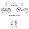 8Pcs/Set Metal Wire Puzzle Montessori Educational Carbon Steel IQ Mind Brain Teaser Stress Reliever Toys for Children