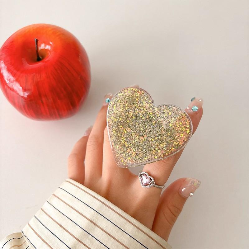 

Colorful Sequins Creative Glitter Phone Airbag Holder Adhesive Type Stretchable Lazy Desktop Supporting Niche Audiences Watching TV Shows
