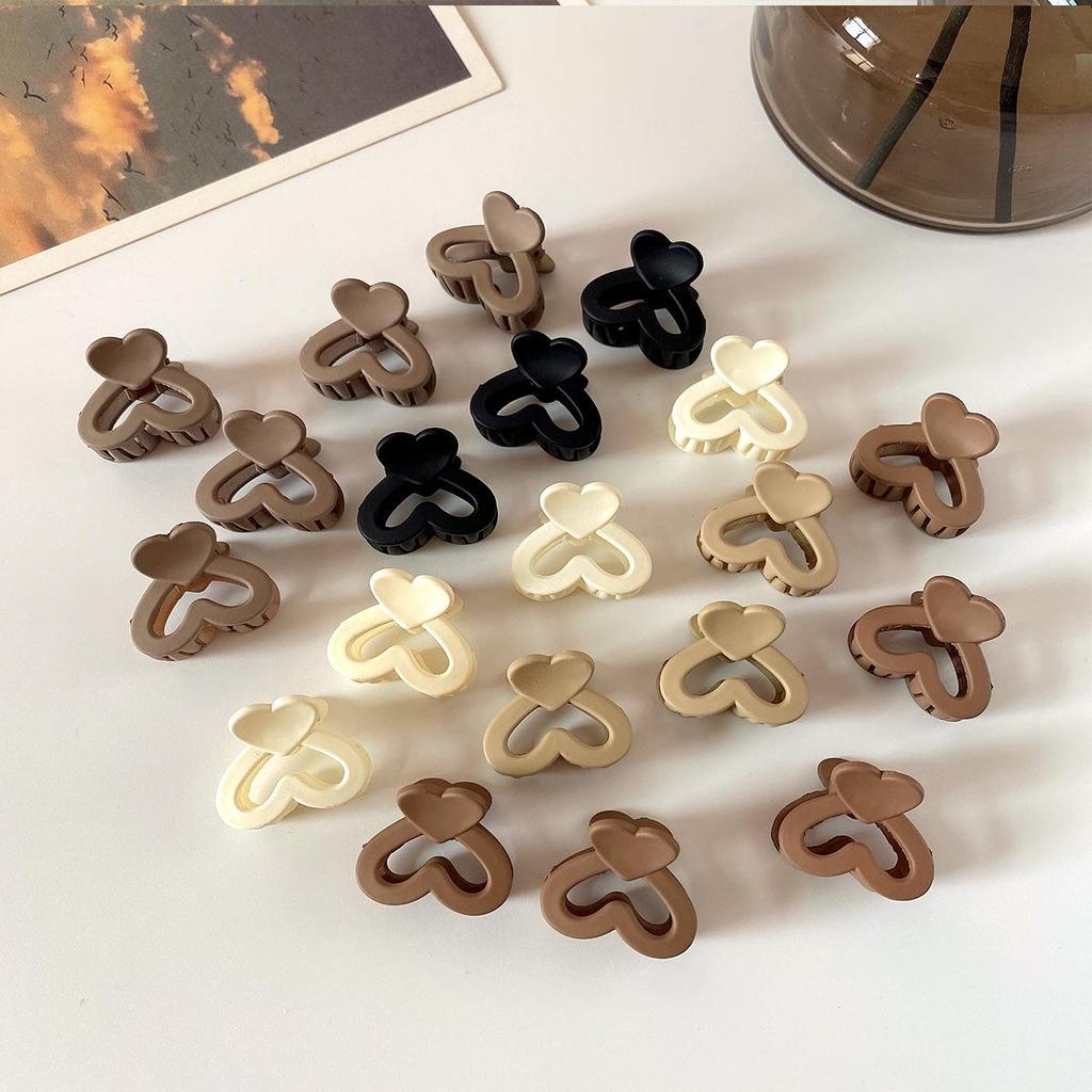 Mini Brown Cross-Border Claw Hair Clip for Bangs & Forehead