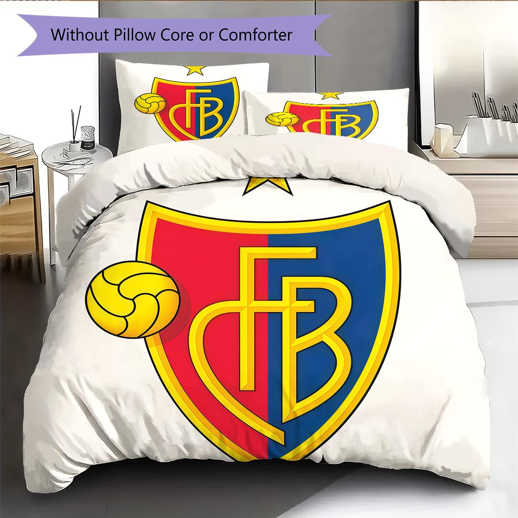 Basel Bedding Quilt Set Quilt Cover Pillowcase Home Decoration Birthday Gift (1 * Duvet Cover + 2 * Pillowcase, Without Core)