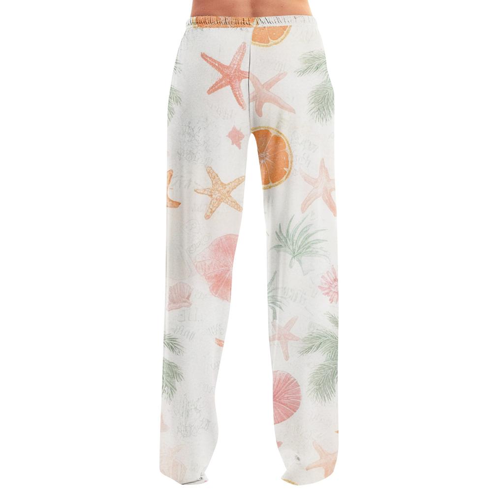 Anime-Pyjamahose, Nachtwäsche, lässige Hose mit Kordelzug und elastischer Taille, bequeme, gerade, lockere Yoga-Hose