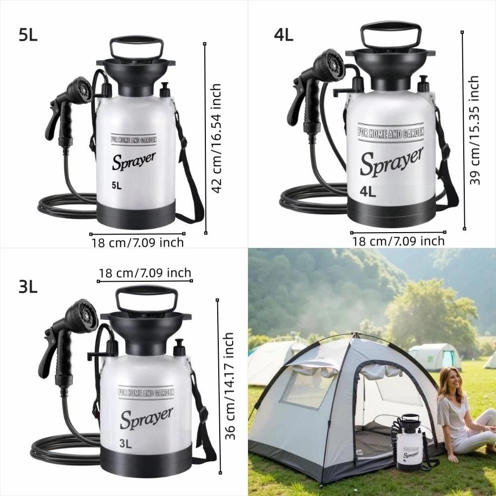 Hand‑Pump Hand Press Portable Shower Manual Air Pressure Sprayer Car Wash Tool Outdoor