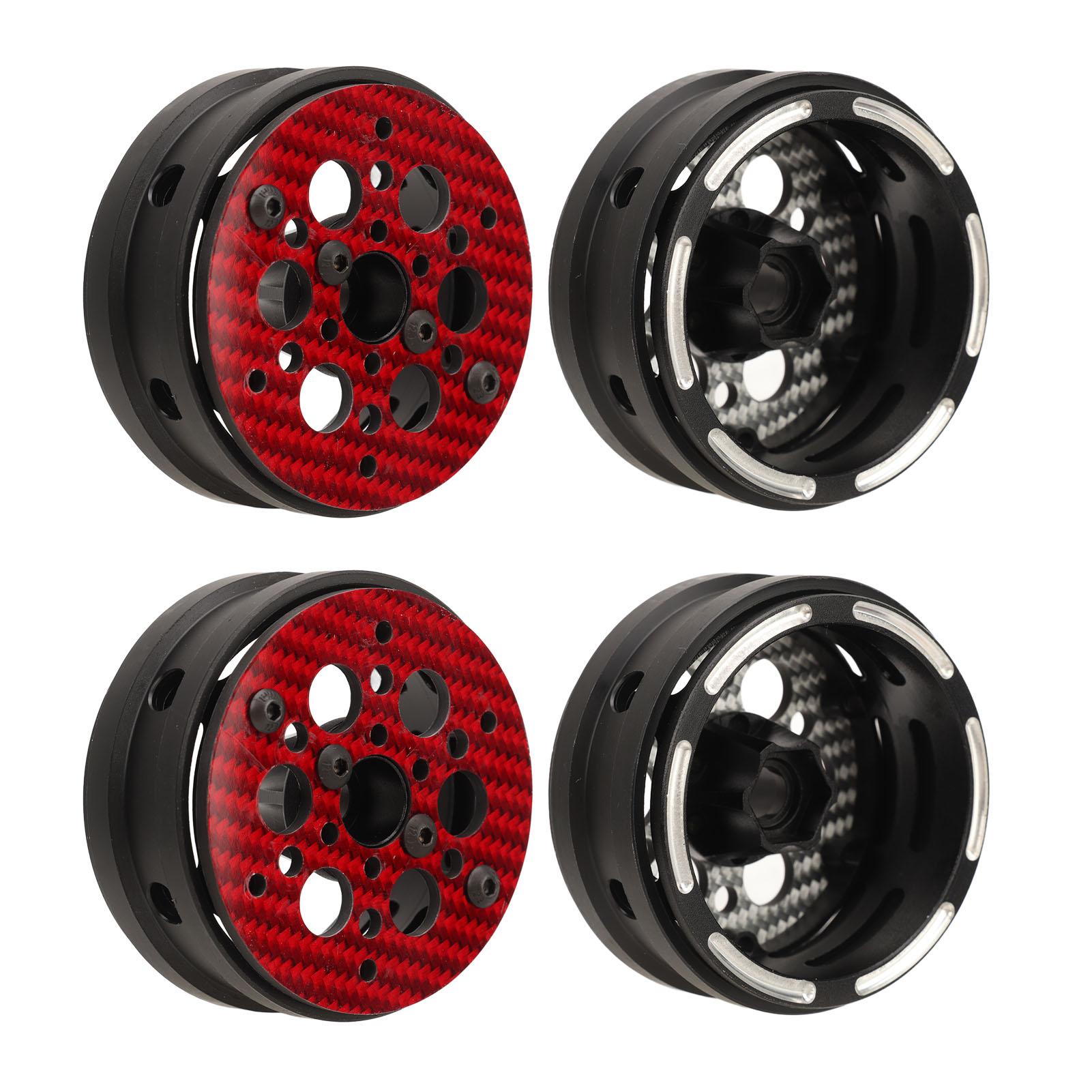 

4 шт. 1,9-дюймові колісні диски для радіокерованої машини, легкі диски з вуглецевого волокна для радіокерування 110