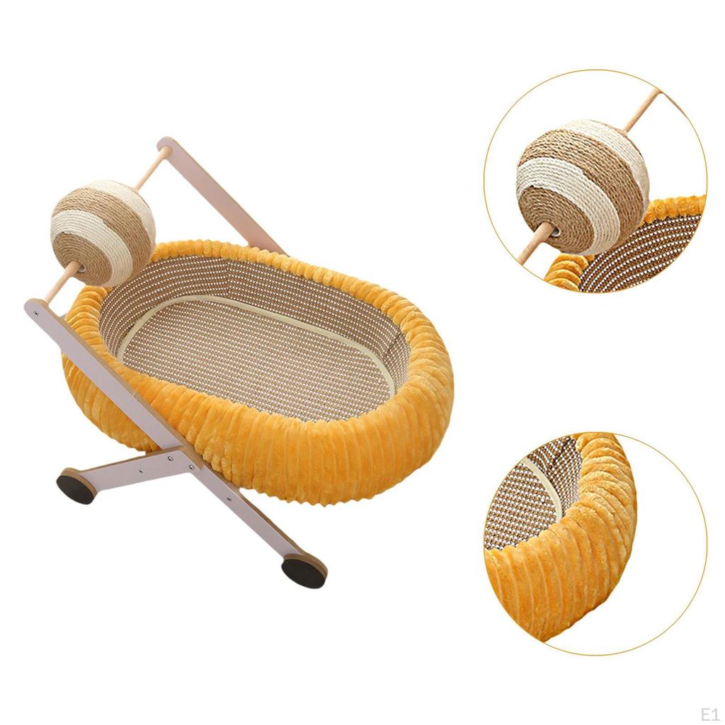 Kitten Scratching Nest Cat Board Furniture Protector Scratcher Ball Bed for Play