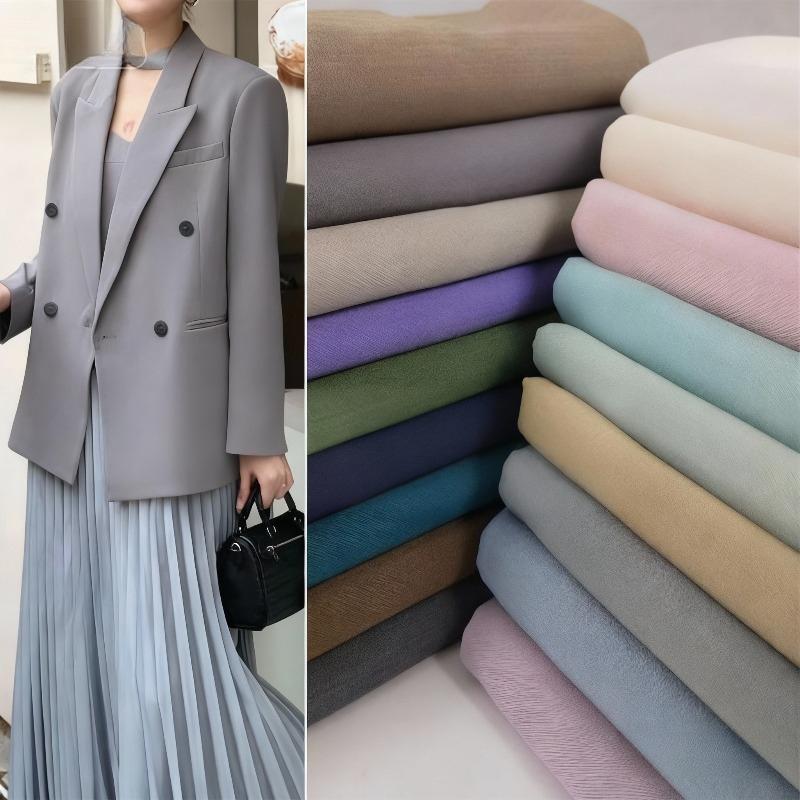 100/200/300cm Hochwertige knitterarme Anzugstoffe für Handarbeiten DIY Nähen Hosen mit weitem Bein Kleid Rock Drapierung Bekleidungsstoff