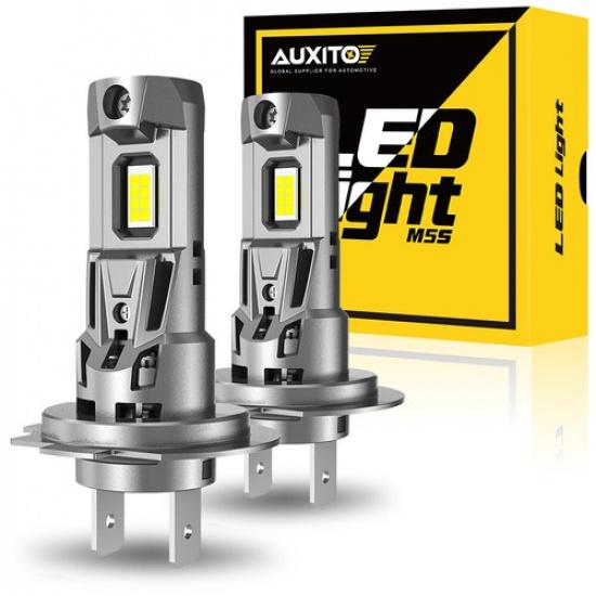 2X AUXITO H7 LED Headlight Bulb Kit High Low Beam Super Bright 6500K White EOA